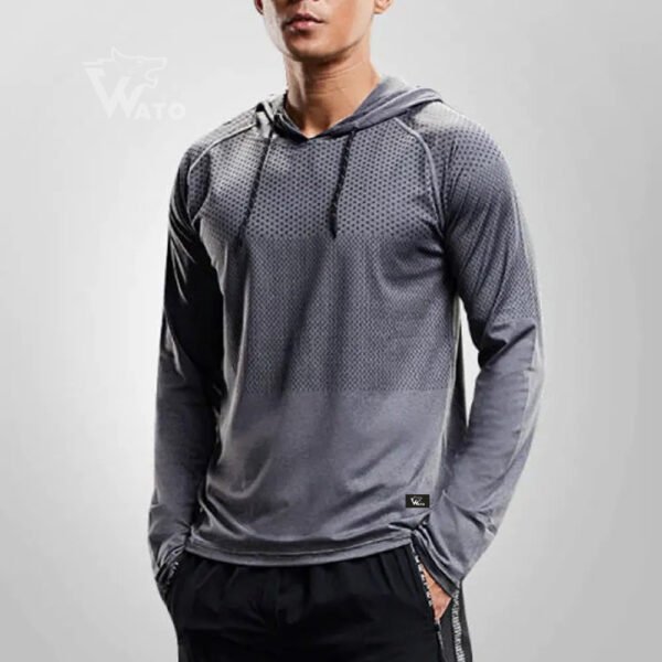 Men’s 4004 Hooded Shirt - Image 3