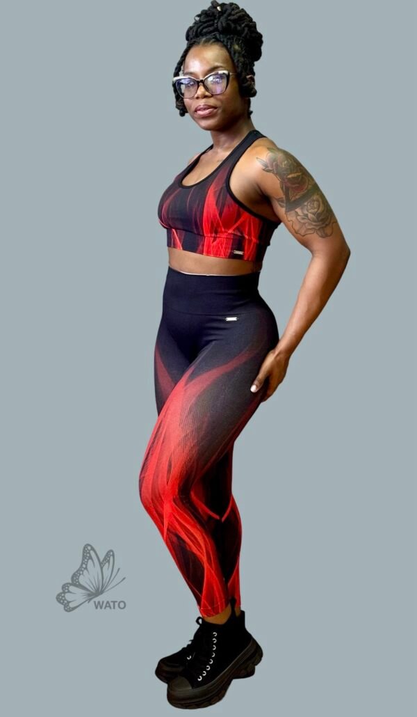 W4087 Flame Leggings and Set