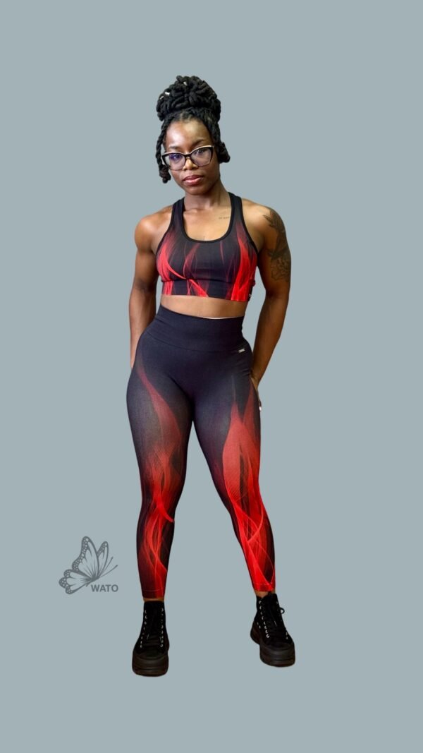 W4087 Flame Leggings and Set - Image 2