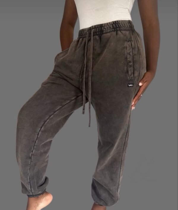 Unisex 39990 Washed Denim Joggers - Image 3