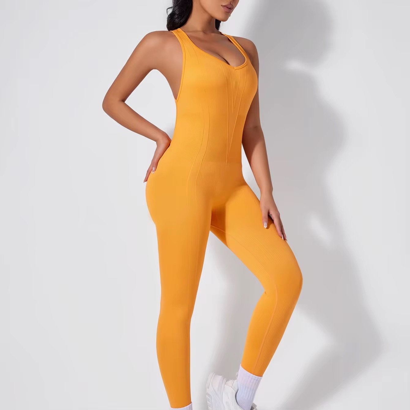 Terry Cross-Back Jumpsuit - Image 4