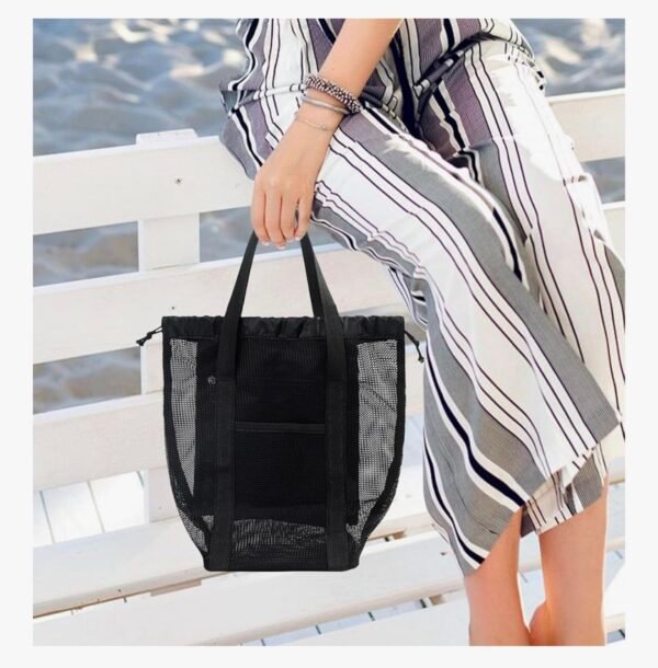 Mini Drawstring Mesh Bag - Image 2