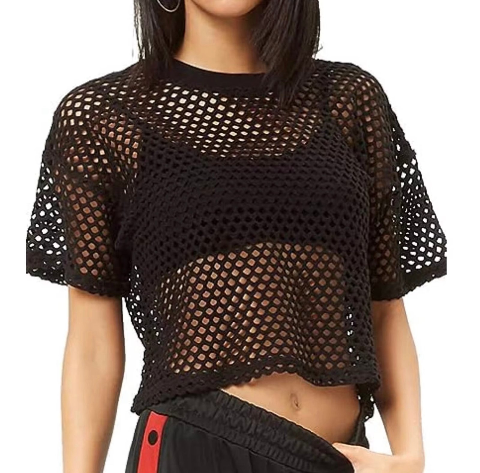 Cher Mesh Babe Crop Tee - Image 5