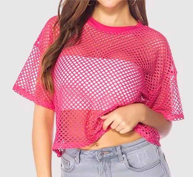 Cher Mesh Babe Crop Tee - Image 2
