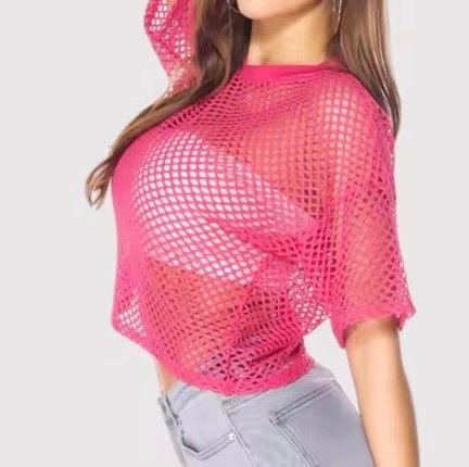 Cher Mesh Babe Crop Tee - Image 3